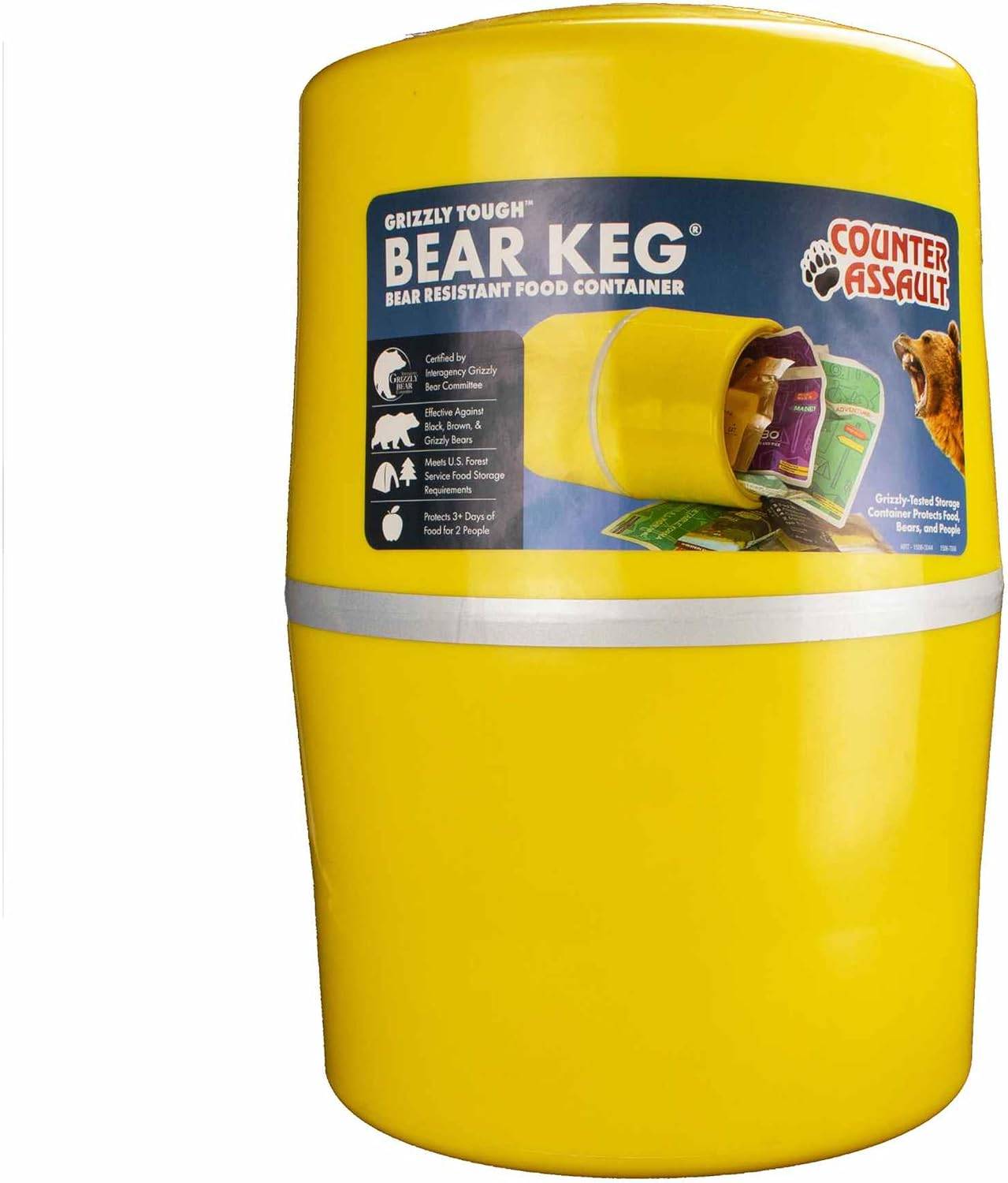 Counter Assault Bear Keg Food Storage Container Yellow